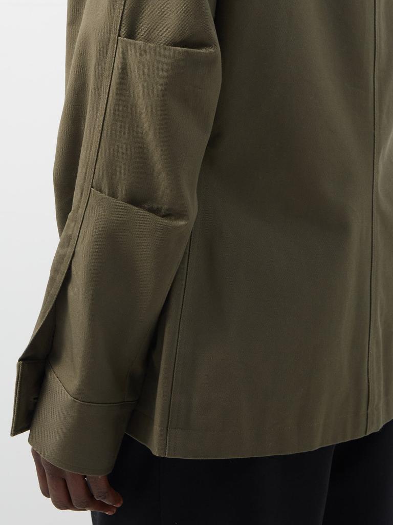Cargo-pocket cotton-canvas jacket商品第4张图片规格展示