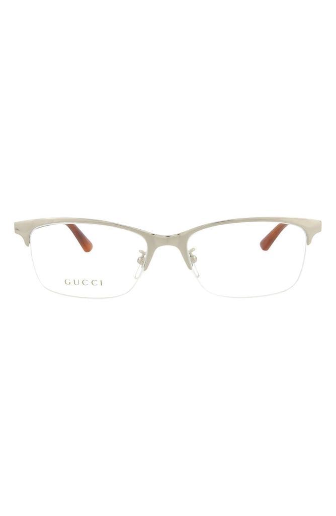 商品Gucci|56mm Rectangle Fashion Optical Glasses,价格¥1117,第1张图片