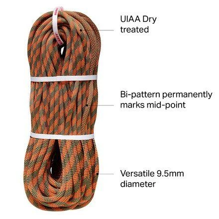 商品Mammut|Crag Dry Duodess Rope - 9.5mm,价格¥2675,第5张图片详细描述