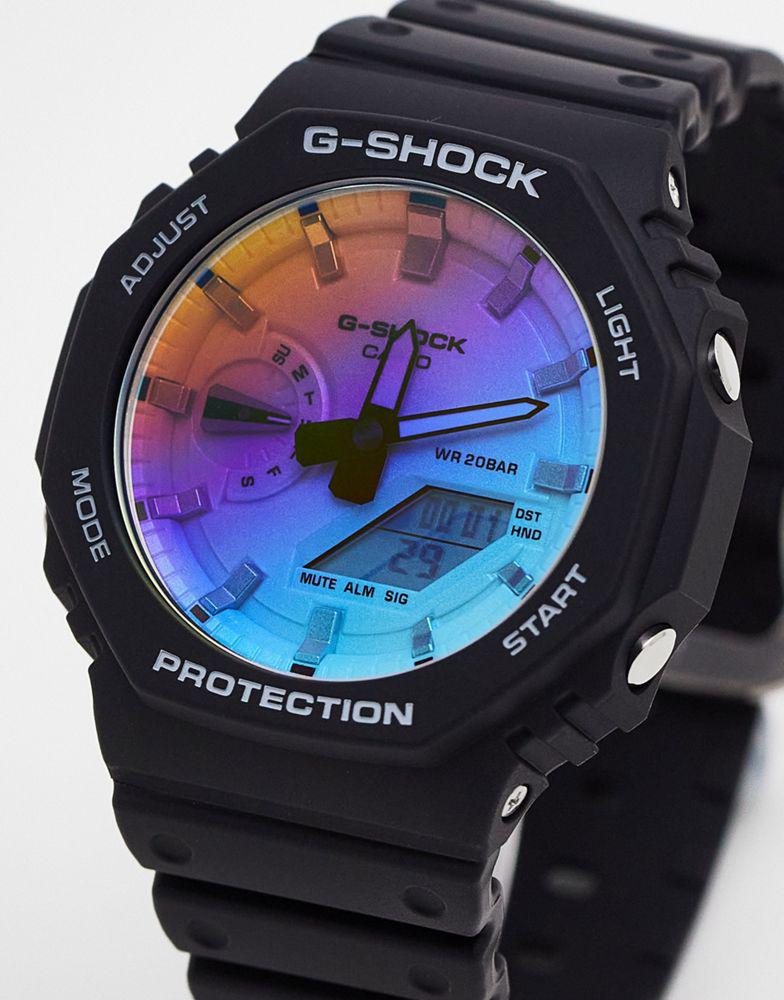 Casio GA-2100 iridescent series watch in black商品第1张图片规格展示