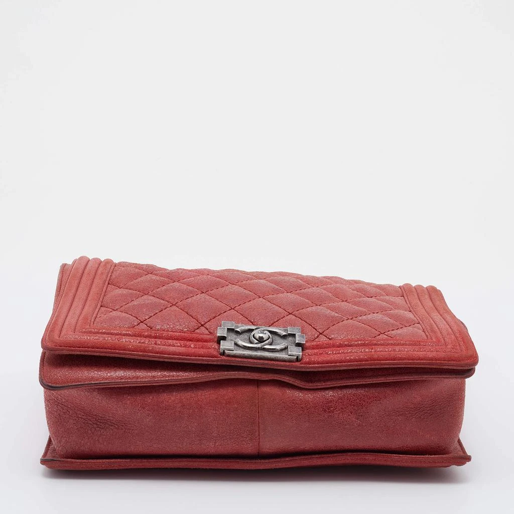Chanel Burnt Red Quilted Suede Large Boy Flap Bag 商品