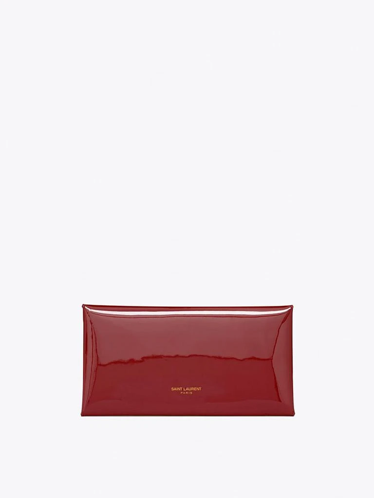 商品Yves Saint Laurent|Patent Leather Letter Pouch,价格¥5125,第3张图片详细描述