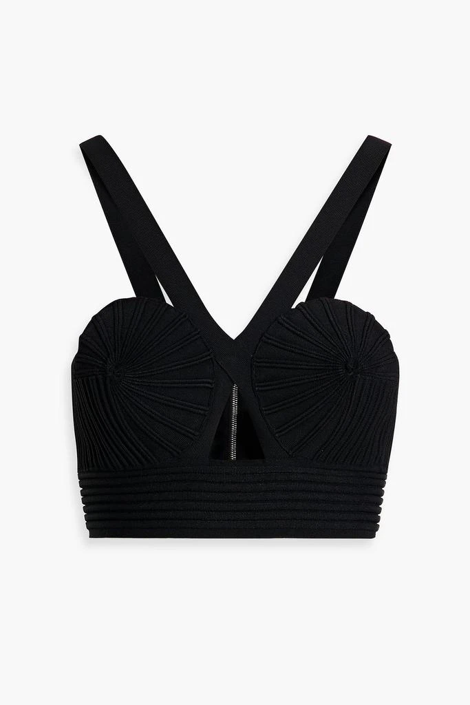 商品Alaïa|Cutout ribbed-knit bra top,价格¥4828,第1张图片