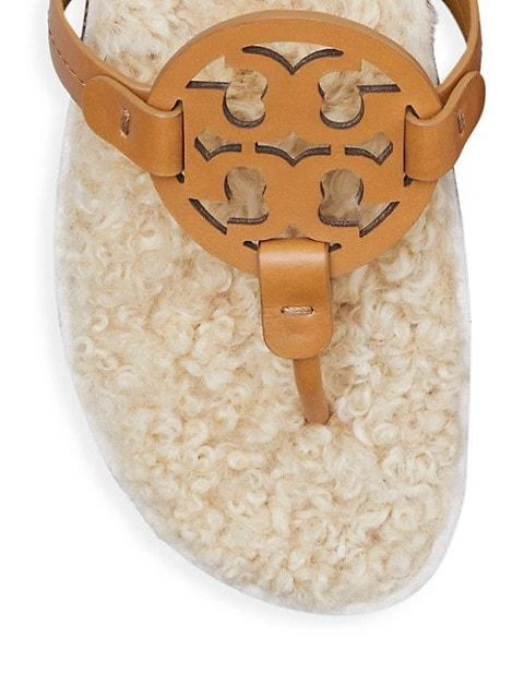 商品Tory Burch|Miller Cloud Shearling Sandals,价格¥1007,第4张图片详细描述