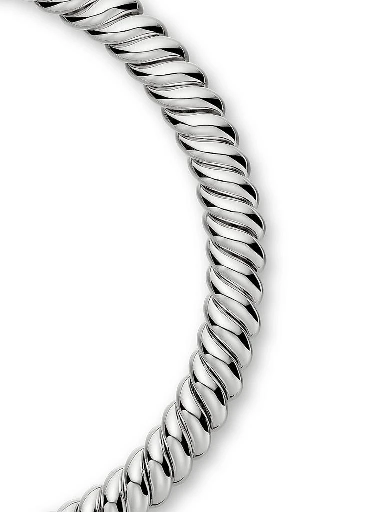 商品David Yurman|Sculpted Cable Necklace in Sterling Silver, 14MM,价格¥21821,第4张图片详细描述