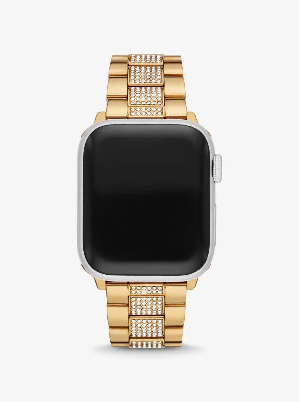 商品Michael Kors|Pavé Gold-Tone Strap For Apple Watch®,价格¥1042,第1张图片