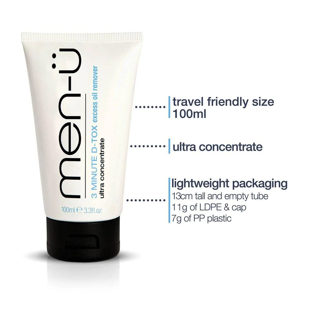 商品The Hut|men-ü D-Tox Deep Clean Clay Mask (100ml),价格¥164,第5张图片详细描述
