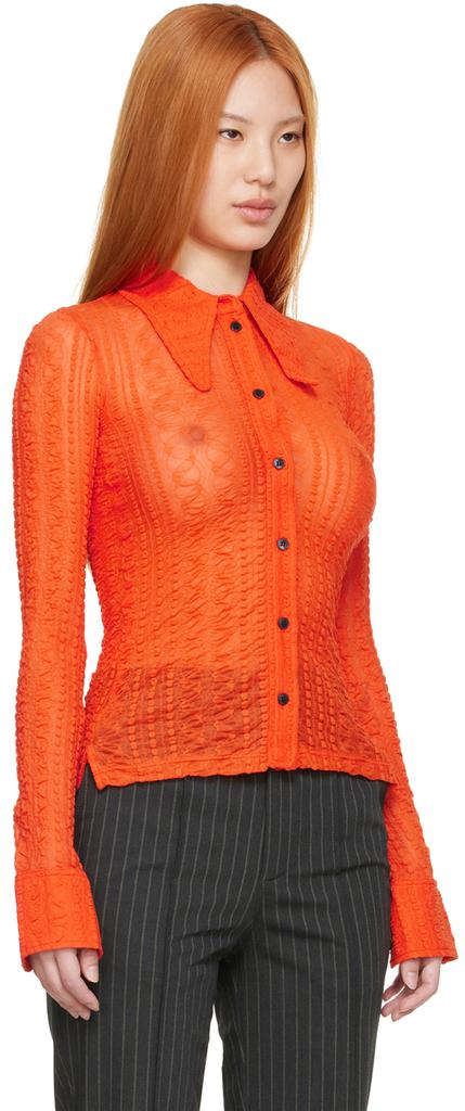 Orange Recycled Nylon Shirt商品第2张图片规格展示