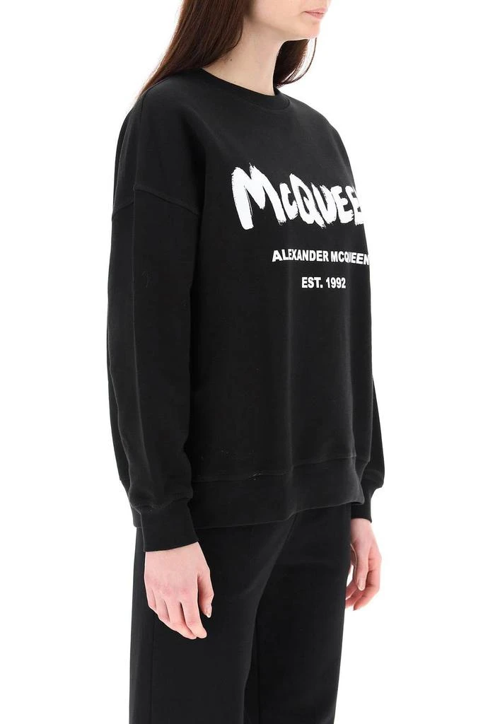 商品Alexander McQueen|GRAFFITI LOGO SWEATSHIRT,价格¥1924,第3张图片详细描述