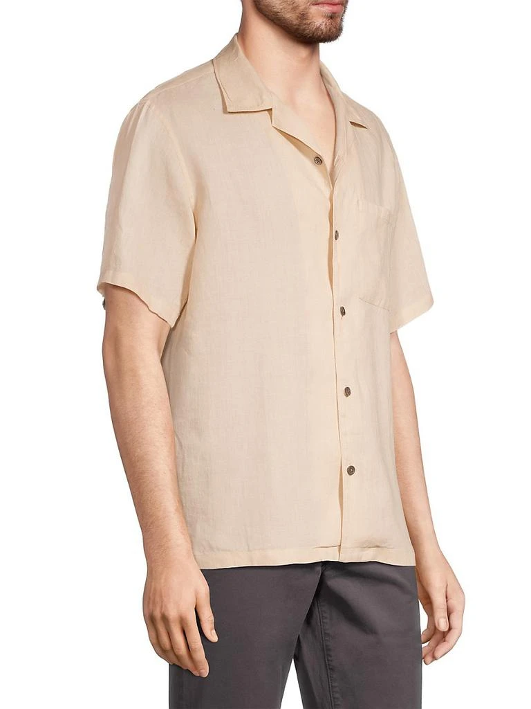 商品Theory|Noll Short Sleeve Linen Shirt,价格¥495,第4张图片详细描述