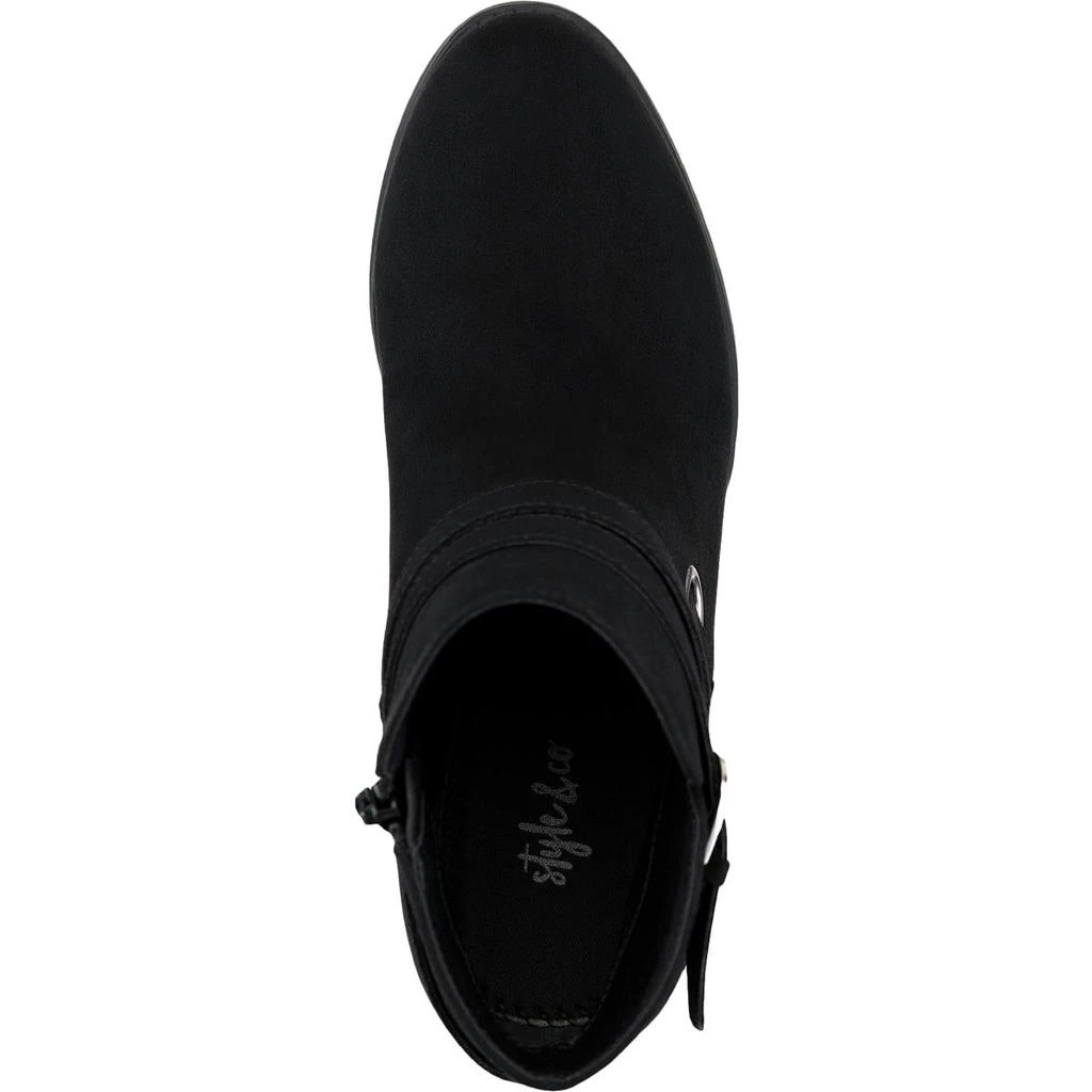 Style & Co. Womens Zolaa Faux Suede Block Heel Ankle Boots 商品