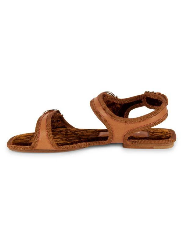 商品Salvatore Ferragamo|Anteo Leather Flat Sandals,价格¥2049,第4张图片详细描述