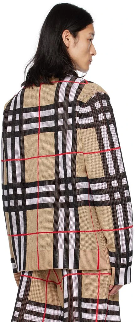 商品Burberry|Beige Check Cardigan,价格¥9225,第3张图片详细描述