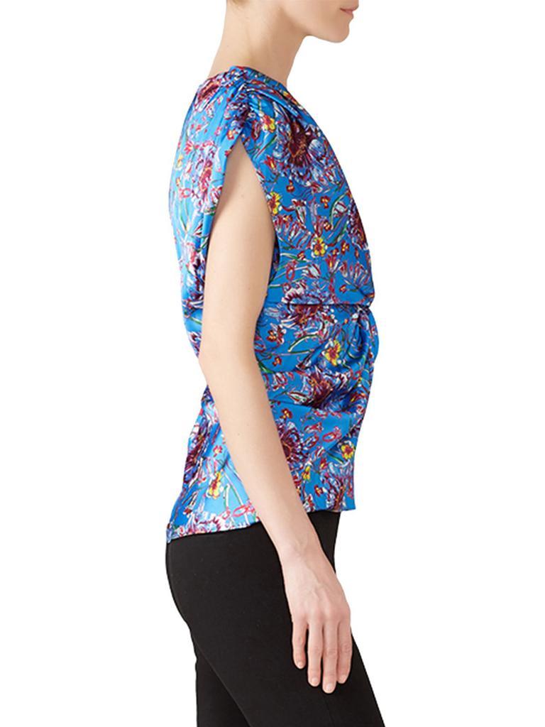 商品[二手商品] PRABAL GURUNG|​Floral Twist Front Satin Top,价格¥673,第5张图片详细描述