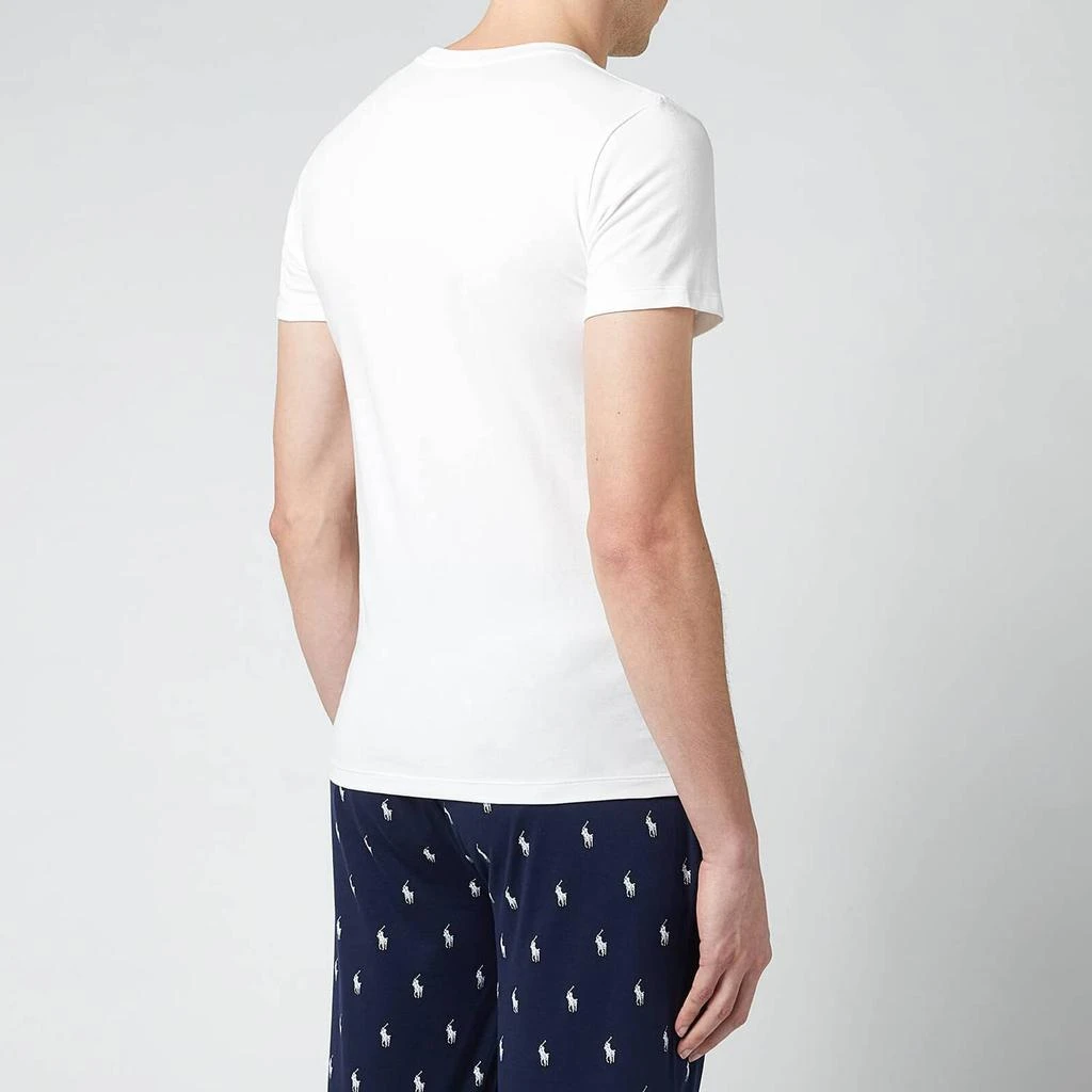 商品Ralph Lauren|Polo Ralph Lauren Men's 2-Pack Classic Crewneck T-Shirts - White,价格¥278,第2张图片详细描述