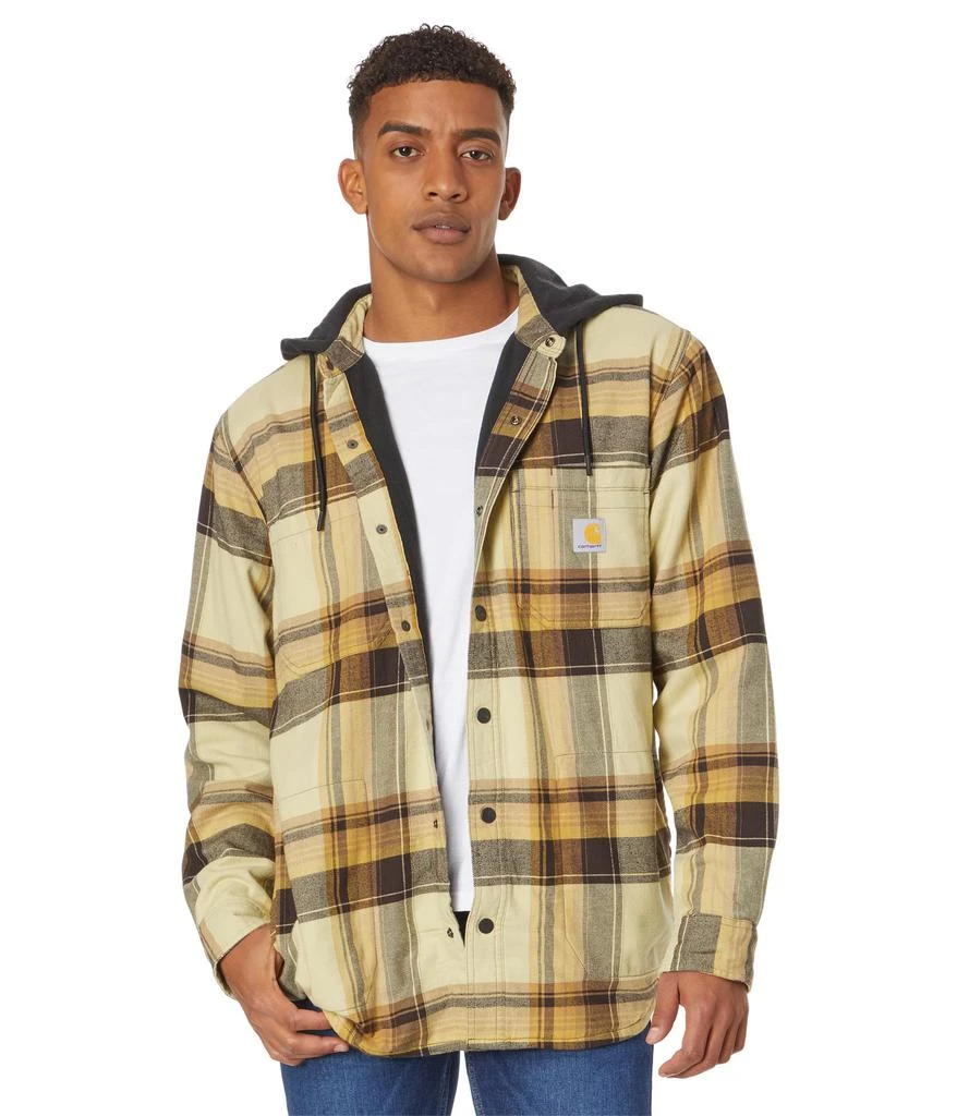 商品Carhartt|Rugged Flex® Relaxed Fit Flannel Fleece Lined Hooded Shirt Jacket,价格¥595,第1张图片