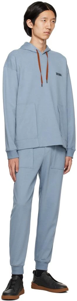 商品Zegna|Blue Essential Sweatpants,价格¥796,第4张图片详细描述