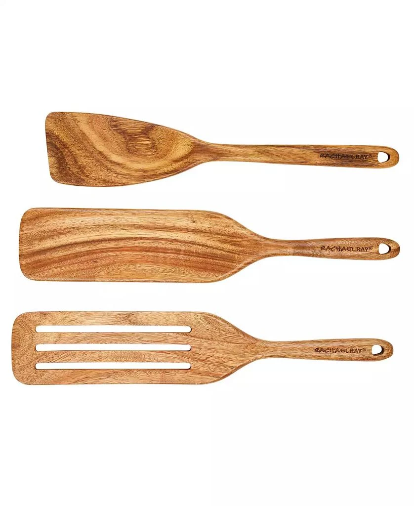 商品Rachael Ray|Tools and Gadgets Wooden Kitchen Utensils, Set of 3,价格¥446,第5张图片详细描述
