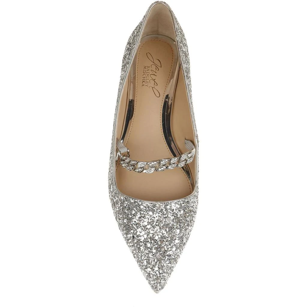 商品Badgley Mischka|Jewel Badgley Mischka Womens Jaclyn Rhinestone Mary Janes,价格¥161,第3张图片详细描述