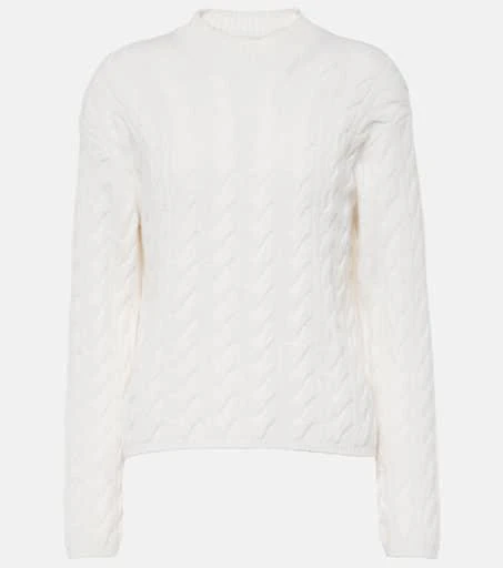 商品Vince|Cable-knit wool-blend sweater,价格¥3779,第1张图片