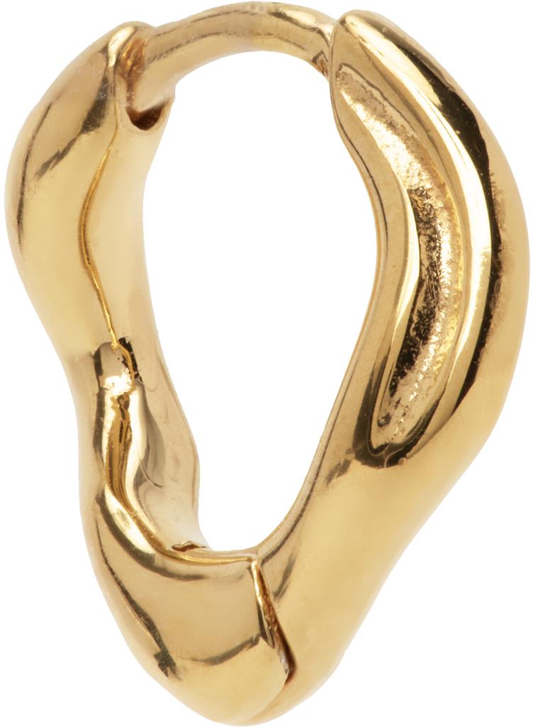 Gold Anil 8 Huggie Single Earring商品第1张图片规格展示