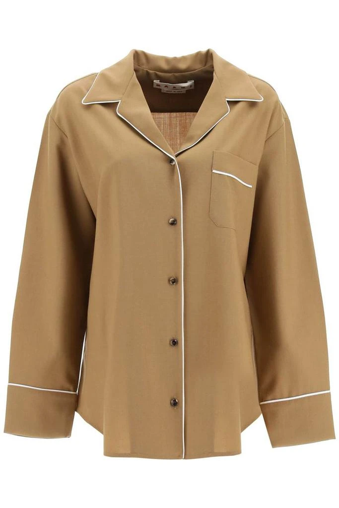 商品Marni|Marni pajama wool shirt,价格¥3262,第1张图片