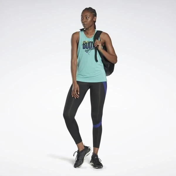 商品Reebok|Les Mills® BodyCombat® ACTIVCHILL Graphic Tank Top,价格¥196,第2张图片详细描述