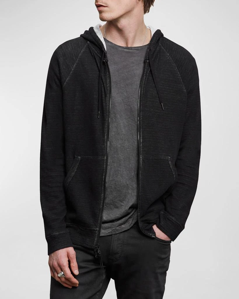 商品John Varvatos|Men's Double-Knit Plaited Hoodie,价格¥1252,第1张图片