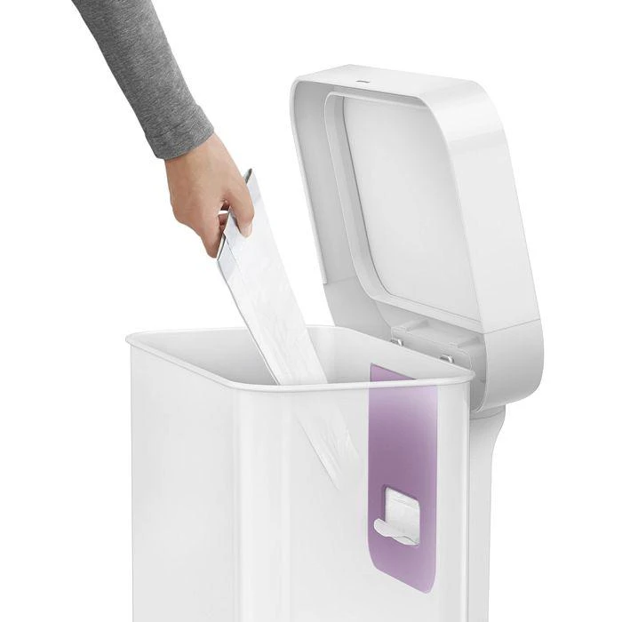 商品simplehuman|45-Liter Rectangular Step Trash Can with Liner Pocket,价格¥1144,第3张图片详细描述