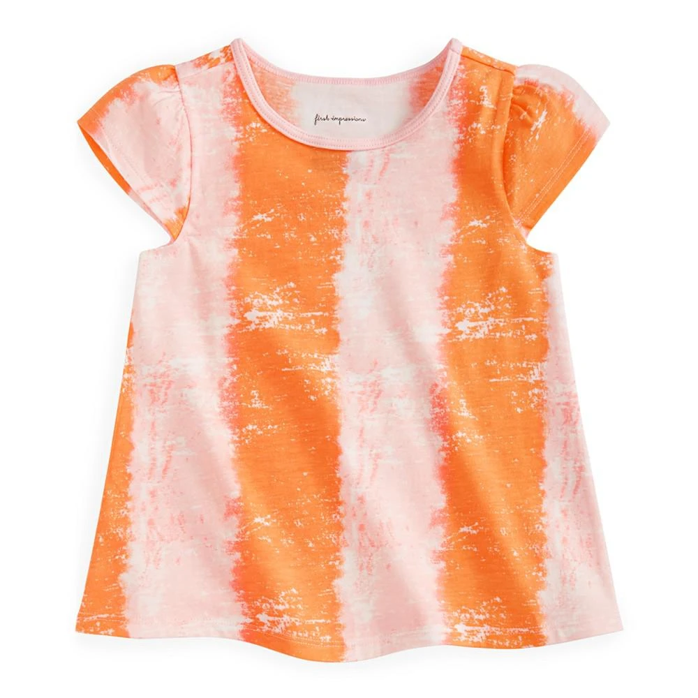 商品First Impressions|Baby Girls Tropical Smudge T-Shirt, Created for Macy's,价格¥15,第1张图片
