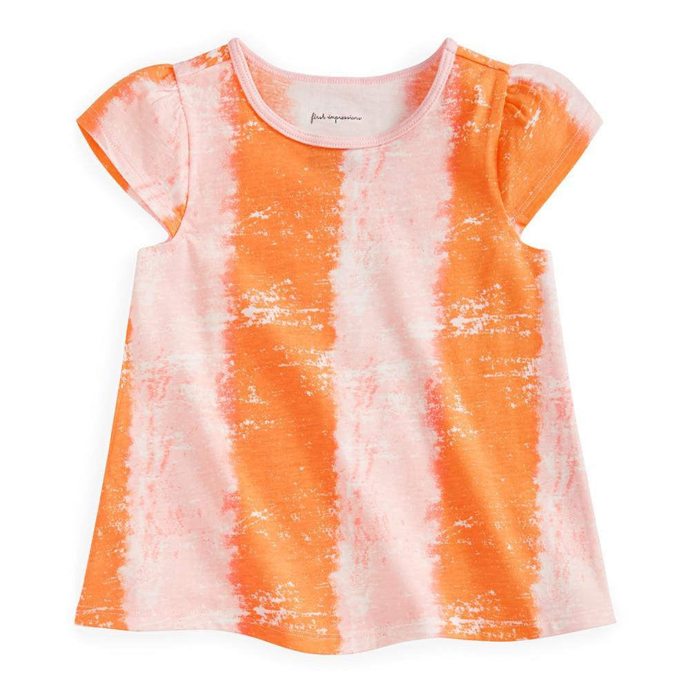 商品First Impressions|Baby Girls Tropical Smudge T-Shirt, Created for Macy's,价格¥29,第1张图片