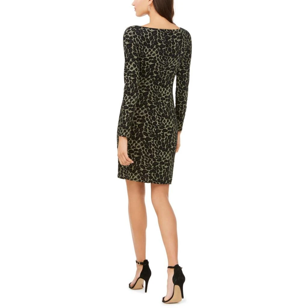 商品Vince Camuto|Vince Camuto Womens Animal Print Glitter Sheath Dress,价格¥389,第2张图片详细描述