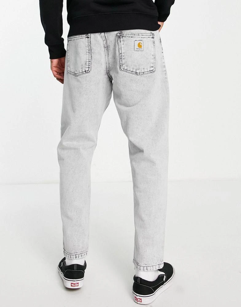 商品Carhartt|Carhartt WIP newel relaxed tapered jeans in grey sun wash,价格¥413,第2张图片详细描述