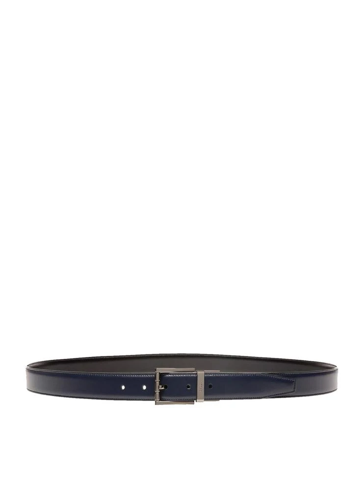 商品Bally|NEW Bally Astor Men's 6232252 Ink Leather 110cm Belt MSRP,价格¥1114,第1张图片