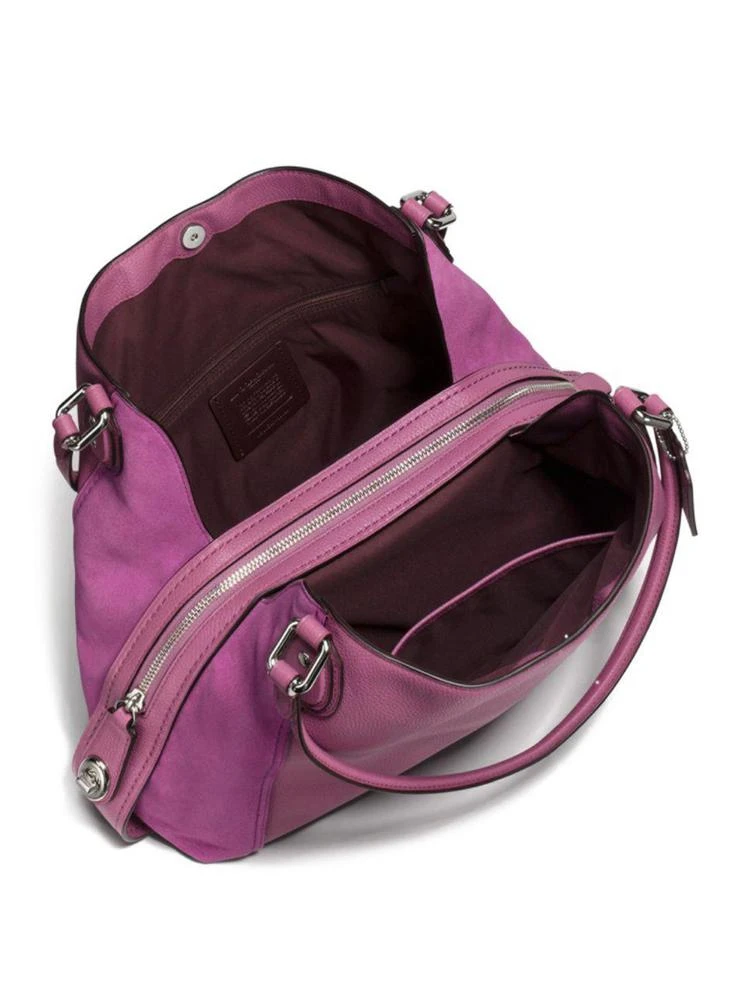 商品Coach|Edie 真皮&麂皮单肩包,价格¥1819,第2张图片详细描述