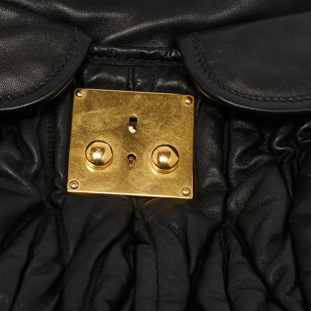 Miu Miu Black Matelassé Leather Coffer Hobo 商品