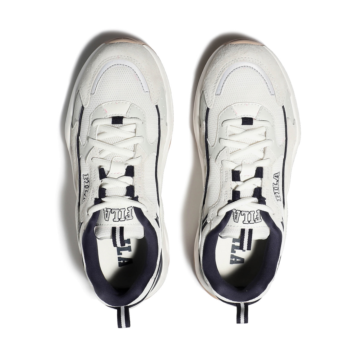 【享贝家】斐乐FILA复古低帮运动鞋女款白蓝灰1RM02053E109商品第5张图片规格展示