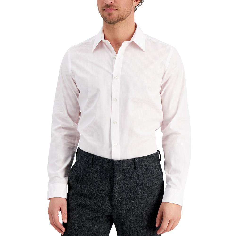 商品Club Room|Men's Slim Fit Striped Dress Shirt, Created for Macy's,价格¥132,第1张图片