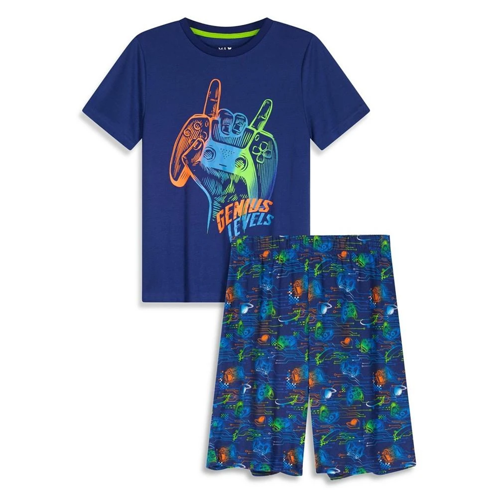 商品Max & Olivia|Boys Soft Jersey Fabric Shorts Pajama Set, 2 Piece,价格¥94,第1张图片