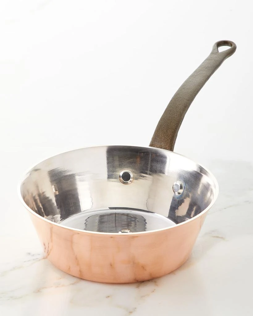 商品Duparquet Copper Cookware|Solid Copper Silver-Lined Splayed Sauce Pan - 8.5"/2.5qt,价格¥9377,第1张图片