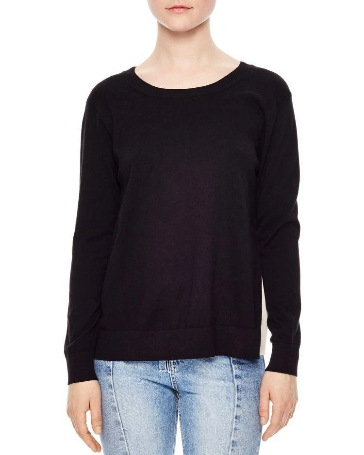 商品Sandro|Ipolit Silk-Back Sweater,价格¥936,第1张图片