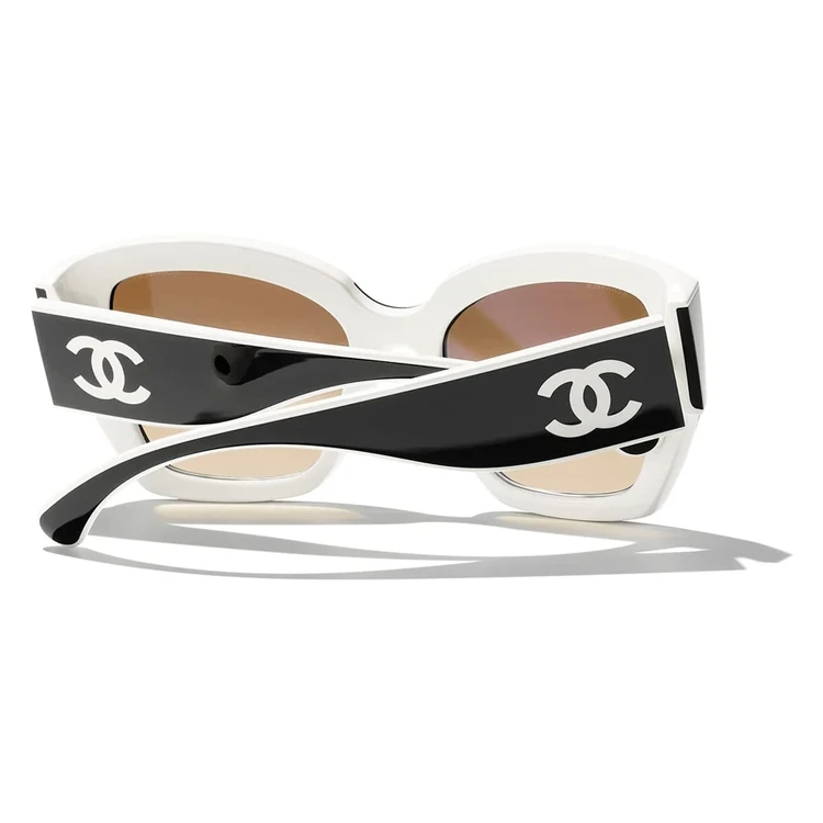商品[国内直发] Chanel|香奈儿 镜腿Logo 尼龙纤维 蝶形 太阳眼镜 男女同款情侣款 黑色,价格¥3813,第7张图片详细描述