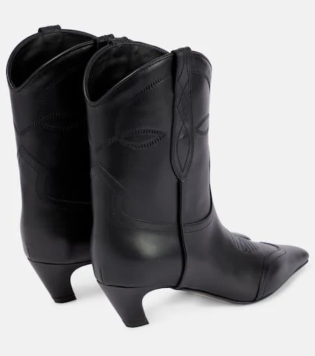 商品Khaite|Dallas leather ankle boots,价格¥11512,第3张图片详细描述