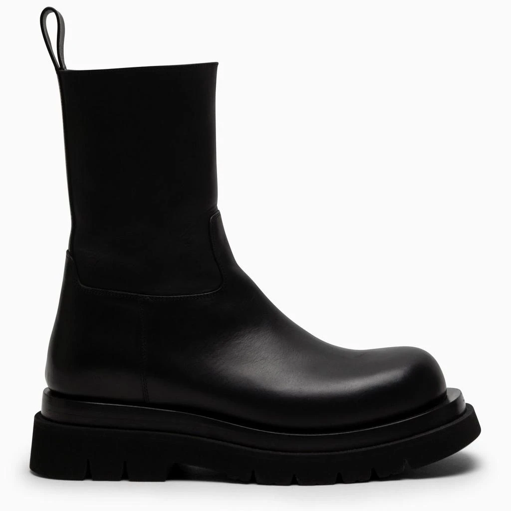 商品Bottega Veneta|Lug Black Leather Boot,价格¥8671,第1张图片