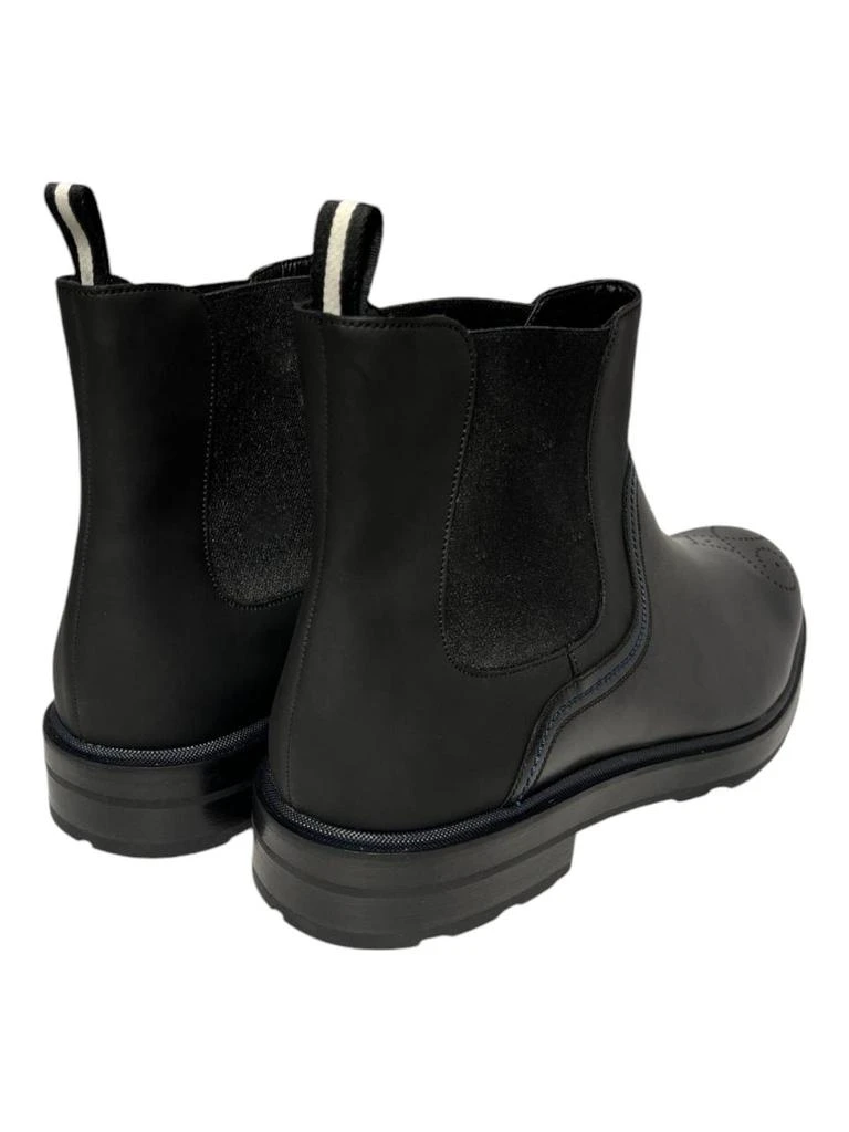 商品Bally|Corbet 6230637 Men's Black Calf Plain Leather Chelsea Boots,价格¥2681,第4张图片详细描述