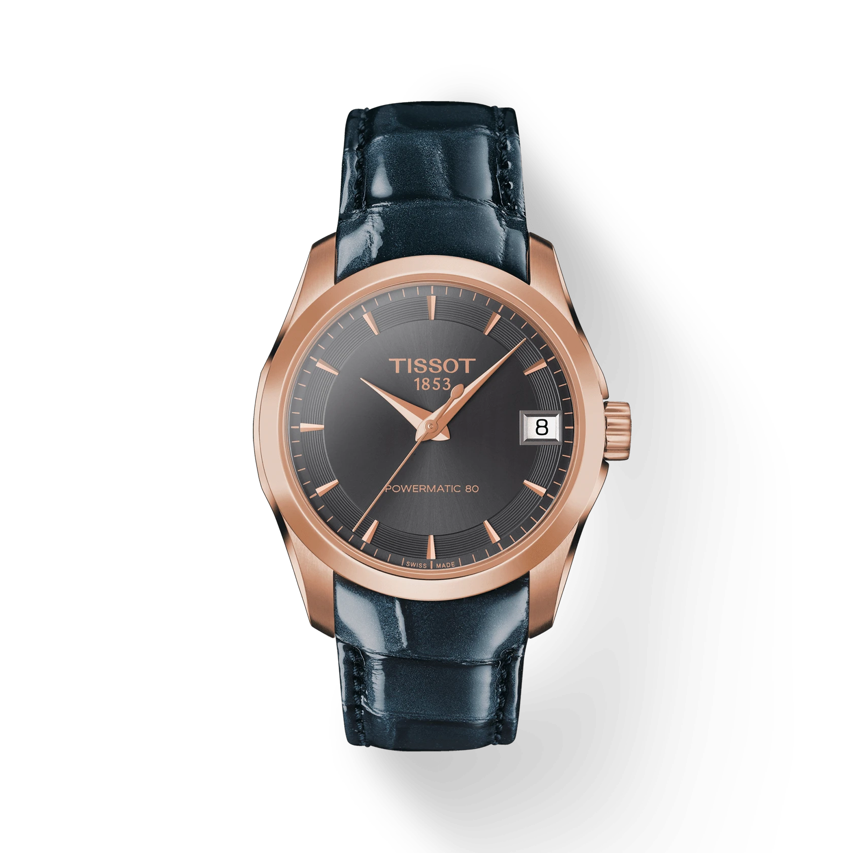 商品[国内直发] Tissot|天梭库图系列皮带80机芯机械女表T035.207.36.061.00支持中检鉴定假一赔三,价格¥6738,第1张图片