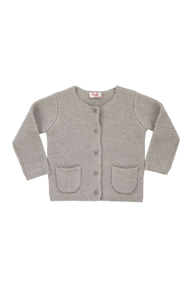 商品【商品预售7天】 IL GUFO|IL GUFO 女童针织毛衣 A22GF401EM220072 灰色,价格¥712,第1张图片