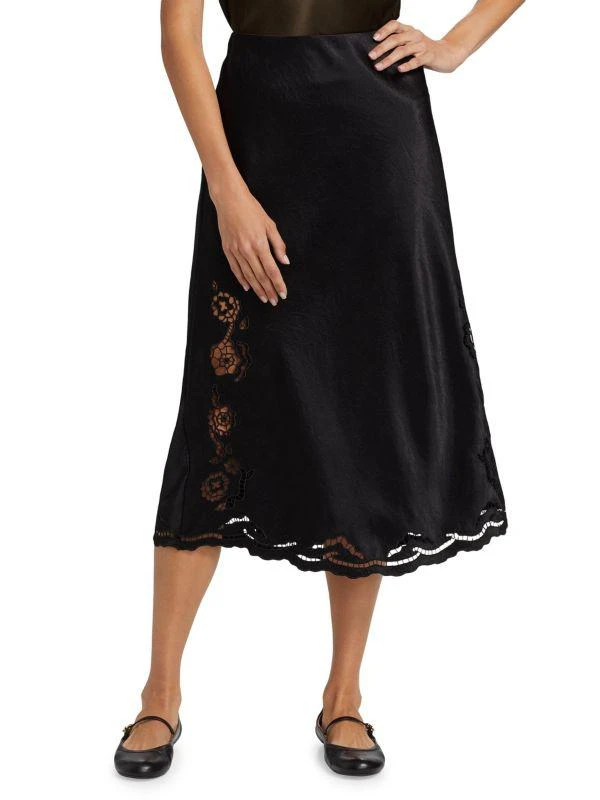 商品Rails|Anya Lace-Trim Midi Slip Skirt,价格¥797,第1张图片