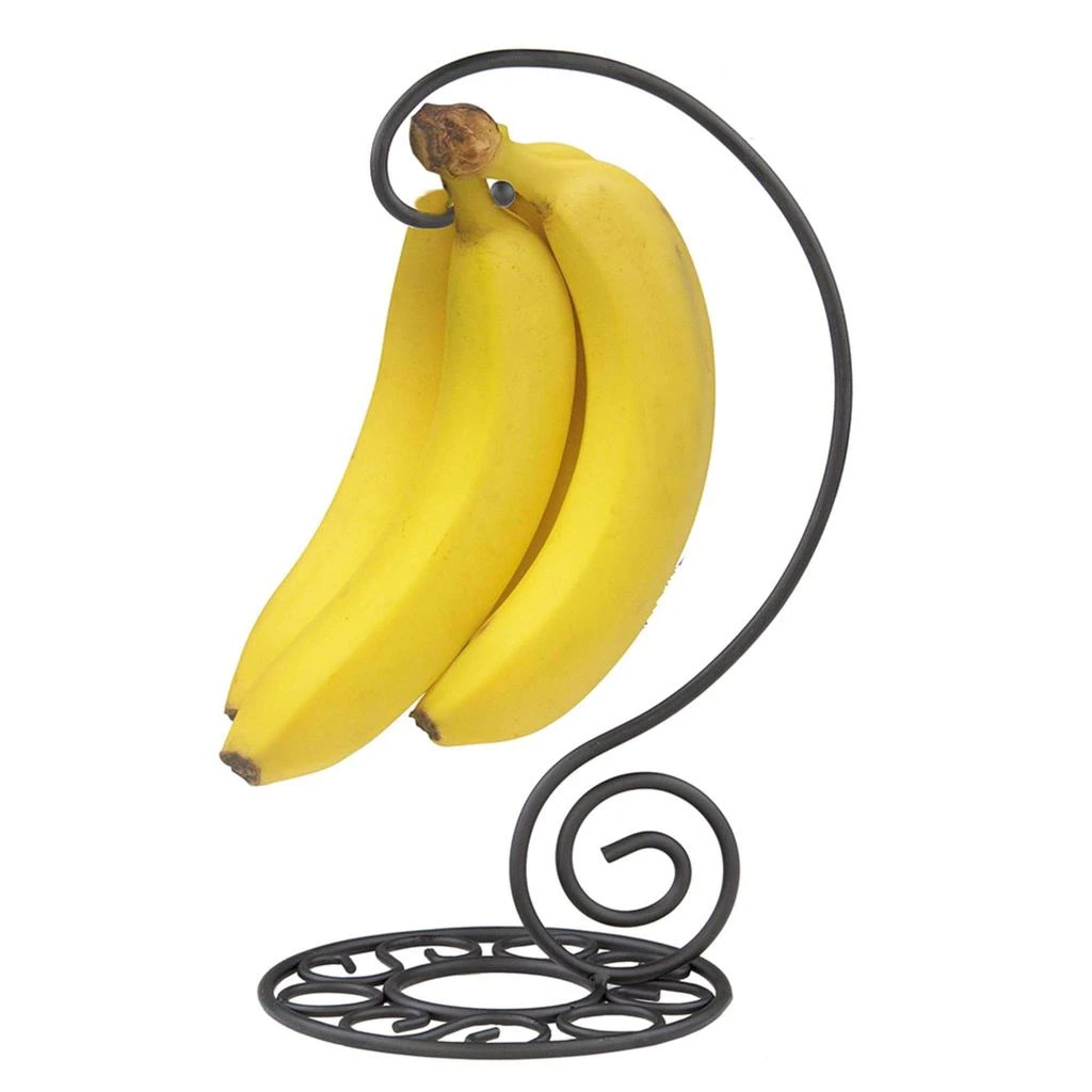 商品Home Basics|Home Basics Scroll Collection Steel Banana Tree, Black,价格¥119,第1张图片