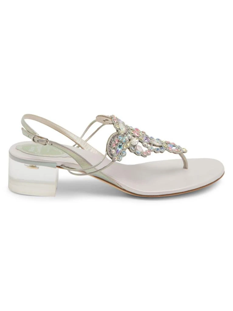 商品Rene Caovilla|Jewel Chrome Mid-Heel Sandals,价格¥3582,第1张图片